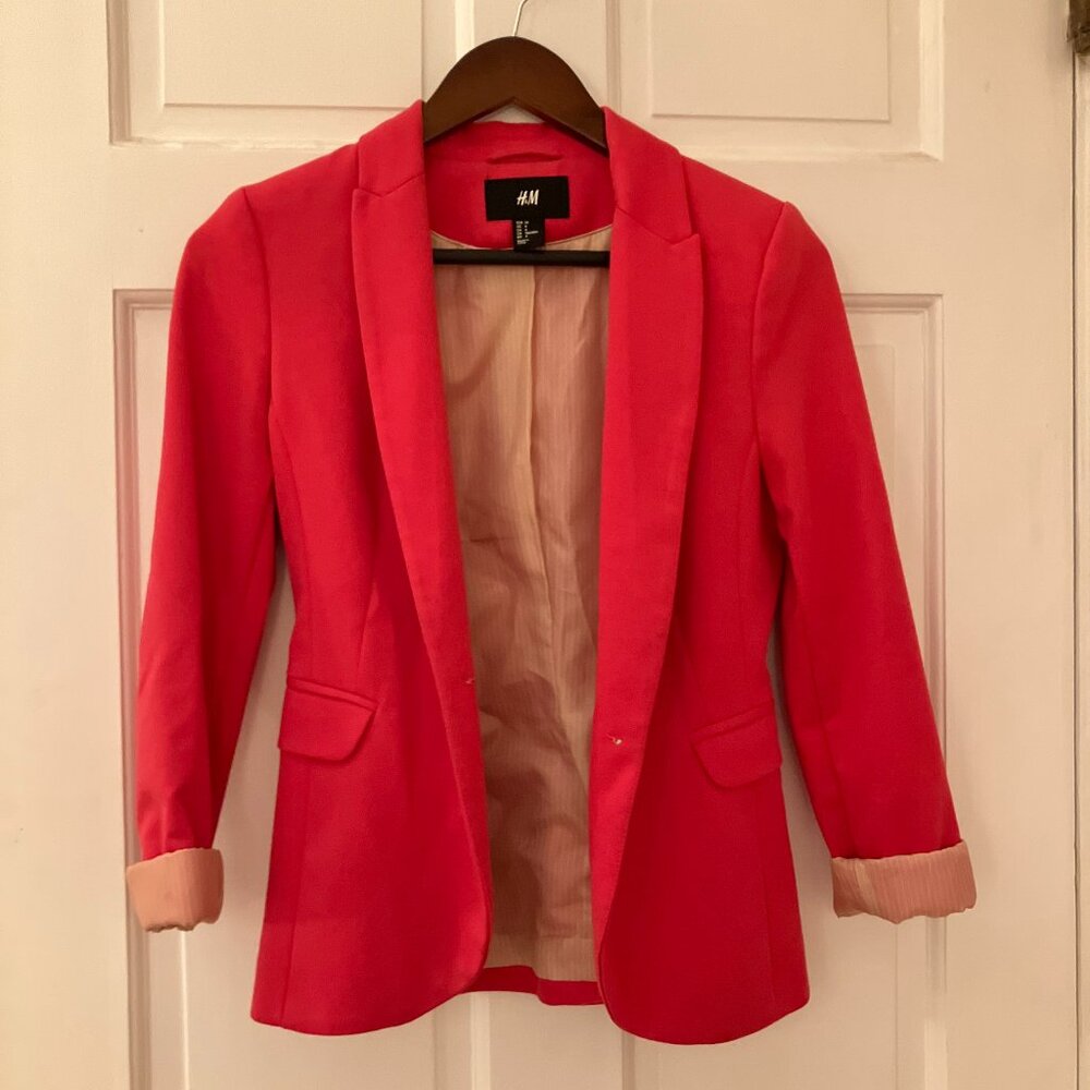 Hot Pink H&M Blazer - Size 4